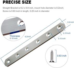 img 3 attached to Bracket Stainless Mending Straight Furniture