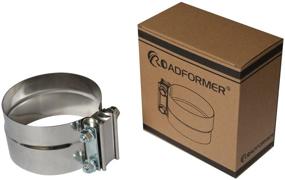 img 1 attached to 🔧 5-Inch Stainless Steel Roadformer Lap Joint Exhaust Band Clamp - Securely Seals Muffler Insets, Outsets, Elbow Joints, Flex Pipes, and Other Exhaust System Connections