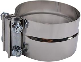 img 2 attached to 🔧 5-Inch Stainless Steel Roadformer Lap Joint Exhaust Band Clamp - Securely Seals Muffler Insets, Outsets, Elbow Joints, Flex Pipes, and Other Exhaust System Connections
