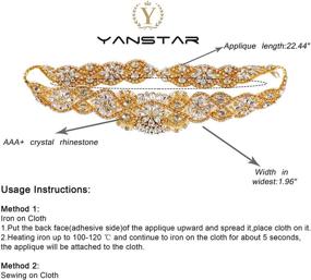 img 3 attached to Yanstar Серебряная стразовая свадебная кристалл