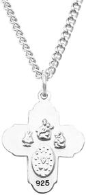 img 1 attached to 📿 Sacred Charms: Sterling Boys' Necklace Collection by Rosemaries Religious Gifts