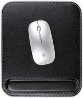 lamoti leather ergonomic mousepad non slip computer accessories & peripherals logo