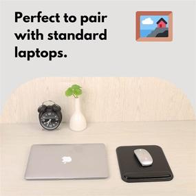 img 2 attached to LAMOTI Leather Ergonomic Mousepad Non Slip Computer Accessories & Peripherals