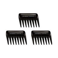 jon renau wide tooth comb - the ultimate detangling companion for synthetic, hd fiber & human hair (3-pack) logo