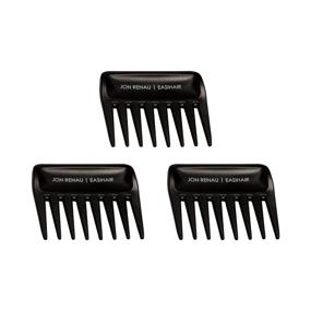 img 4 attached to Jon Renau Wide Tooth Comb - The Ultimate Detangling Companion for Synthetic, HD Fiber & Human Hair (3-Pack)