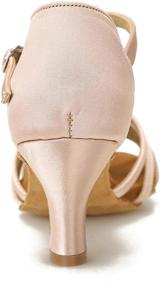 img 2 attached to CLEECLI Women's T Strap Ballroom Sandals - Stylish & Comfortable Women's Shoes