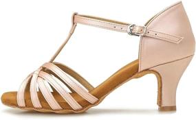 img 3 attached to CLEECLI Women's T Strap Ballroom Sandals - Stylish & Comfortable Women's Shoes