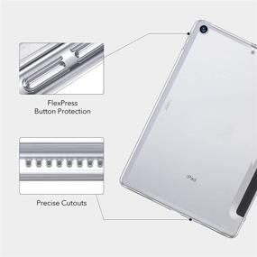 img 1 attached to 📱 ESR Clear Slim Hard Shell Back Case for iPad 9th Gen (2021)/ 8th Gen (2020)/7th Gen (2019), Supports Smart Keyboard & Smart Cover, Ascend Series