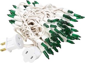 img 1 attached to 🍀 Holiday Essence 100-Count Green St. Patrick's Day Light Set: Professional Grade Christmas String Lights with White Wire
