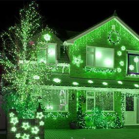 img 2 attached to 🍀 Holiday Essence 100-Count Green St. Patrick's Day Light Set: Professional Grade Christmas String Lights with White Wire
