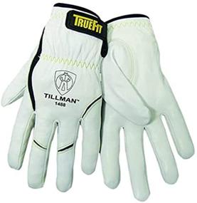 img 4 attached to Tillman 11-Inch Pearl and Black Goatskin Gloves with Kevlar Stitching