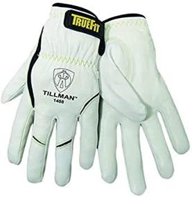 img 3 attached to Tillman 11-Inch Pearl and Black Goatskin Gloves with Kevlar Stitching