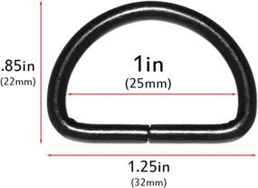 img 3 attached to 🔗 PARACORD PLANET D-Rings: Versatile and Durable Sizes – Black, Silver, Gold, Brass & Gunmetal – 5-100 Pack Sizes – Ideal for Paracord Crafts