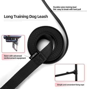 img 2 attached to Siumouhoi Dog Training Leash - Perfect for Obedience and Agility Recall Training - 15 ft to 50 ft Long Leash for Play, Safety, Camping, or Backyard