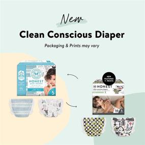 img 2 attached to 👶 HONEST Company, Club Box, Eco-friendly Diapers, Fun Designs, Size 5, 50 Count (Packaging + Print May Vary)