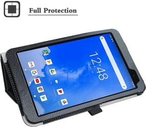 img 2 attached to 📱 Protective PU Leather Folio Case with 2-Folding Stand for Winnovo T8 8 Inch Android 9.0 Tablet - Bige"