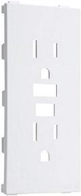 img 1 attached to 🔌 TayMac A54W Allure Nonmetallic Wallplate: White GFCI Inserts for Versatile Functionality