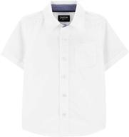 kosh boys button front shirt white boys' clothing and tops, tees & shirts logo