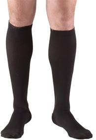 img 4 attached to 🧦 Truform Compression Socks for Men, 20-30 mmHg, Knee High Length, Black, Large Size