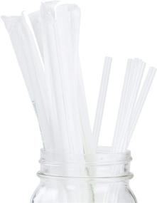 img 4 attached to ASTM D6400 Certified Compostable Plastic Straws - 200 Bulk Pack. Clear, Plant-Based Straws to Reduce Your Carbon Footprint. Individually Wrapped, USA-Grown & Petroleum-Free!