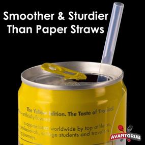 img 3 attached to ASTM D6400 Certified Compostable Plastic Straws - 200 Bulk Pack. Clear, Plant-Based Straws to Reduce Your Carbon Footprint. Individually Wrapped, USA-Grown & Petroleum-Free!