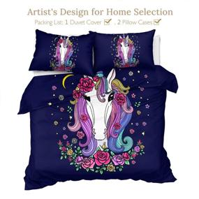 img 3 attached to Sleepwish Unicorn Bedding Colorful Comforter