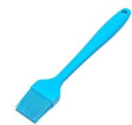 🔵 large blue silicone basting brush for bbq grill, sauce & baking - perfect for marinating food, meat, steaks, and pastries logo