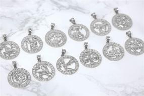 img 1 attached to 🌟 Sterling Silver Zodiac Pendant by CaliRoseJewelry