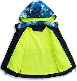 img 2 attached to 🧥 Versatile and Durable Mallimoda Waterproof Hooded Green Boys' Clothing and Jackets & Coats - Exceptional Protection for the Outdoors