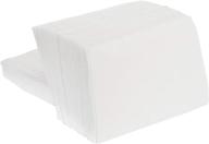 ecoquality white low fold dispenser napkins – 400/pack, 1-ply, 3 1/2 x 5 in – ideal for restaurants, diners, bodegas & home use logo