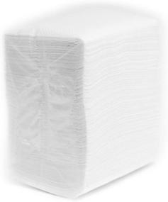 img 3 attached to EcoQuality White Low Fold Dispenser Napkins – 400/pack, 1-Ply, 3 1/2 x 5 in – Ideal for Restaurants, Diners, Bodegas & Home Use