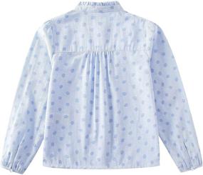 img 3 attached to Sofinee Place Button Blouse Spring Girls' Clothing and Tops, Tees & Blouses