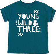 🎉 young wild and three girls: adorable 3rd birthday shirt for toddlers logo