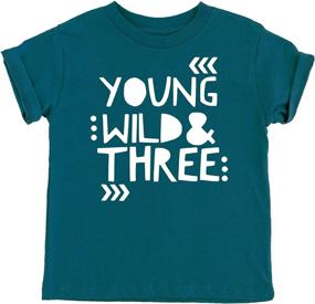 img 2 attached to 🎉 Young Wild and Three Girls: Adorable 3rd Birthday Shirt for Toddlers