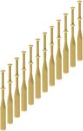 lacis 3/8-inch by 4-inch square lace bobbins hardwood: 24-pack for delicate lacework logo