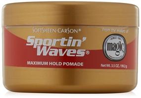 img 4 attached to Sportin' Waves Maximum Hold Pomade by SoftSheen-Carson | 3.5oz