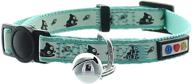 🐱 pawtitas glow in the dark cat collar: safety buckle, removable bell, ideal for kittens and cats logo