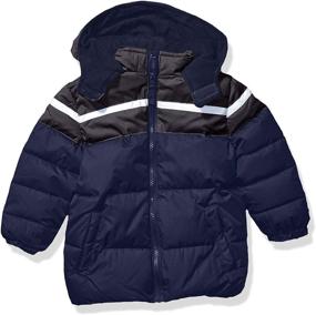 img 4 attached to Cherokee Outerwear Toddler Colorblock Puffer