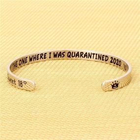 img 2 attached to 🎁 2020 Birthday Gifts for Women Girls: Hilarious Quote Birthday Bracelet for Every Milestone Age - Perfect Gift for Friend, Sister, Daughter, Mom