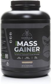 img 4 attached to Gorilla Gulps – Mocha Vegan Mass Gainer – 5 lb Natural High Calorie Protein Powder – Non-GMO, Gluten-Free, Dairy-Free, and Soy-Free. No Artificial Ingredients – With Added Vitamin B12, D3, and Iron – 530 Calories – 18 Servings