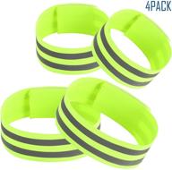 🏃 happy trees reflective wristbands and armbands: ultimate safety accessories for jogging, walking, cycling (4 pcs) логотип