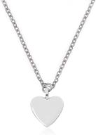 heart necklace silver love valentines logo
