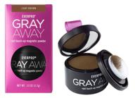 everpro gray away root touch-up powder - light brown, 0.13 oz (4ml) - pack of 2 logo