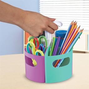 img 1 attached to 🏫 Create-a-Space Storage Mini Center - Pastel, Classroom Craft Keeper, Maker Space, Small Space Storage, Teacher Organizer, Home School Accessories, 4 Piece Set - Learning Resources