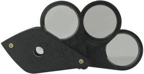 img 1 attached to Quality Optics USA Folding Jewelers Loupe Pocket Magnifier (Triple Lens Fold Away Loupe)