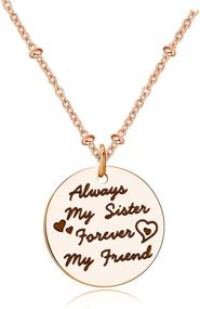 img 4 attached to 👯 Sisters Jewelry Collection: CF100 Sisters Necklaces & Sisters Bracelets