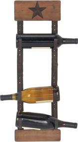 img 4 attached to 🍷 Brown Wall Wine Rack by Deco 79 – Product Code 45860