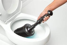 img 3 attached to 🚽 MP500-3: Heavy Duty All Purpose Plunger for Laundry Tubs, Bath Tubs, Kitchen Sinks, Garbage Disposal, Toilets. Commercial & Residential Use with Air Release Valve - Black