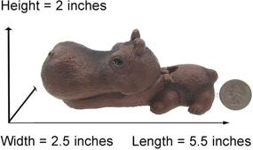 img 3 attached to Украшение Alfie Pet Aquarium Hippopotamus Ornament