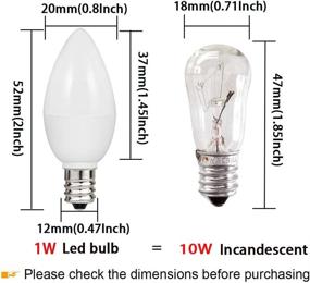 img 3 attached to Enhanced Lighting Solution for Bedrooms, Bathrooms, and Refrigerators: The Candelabra Equivalent